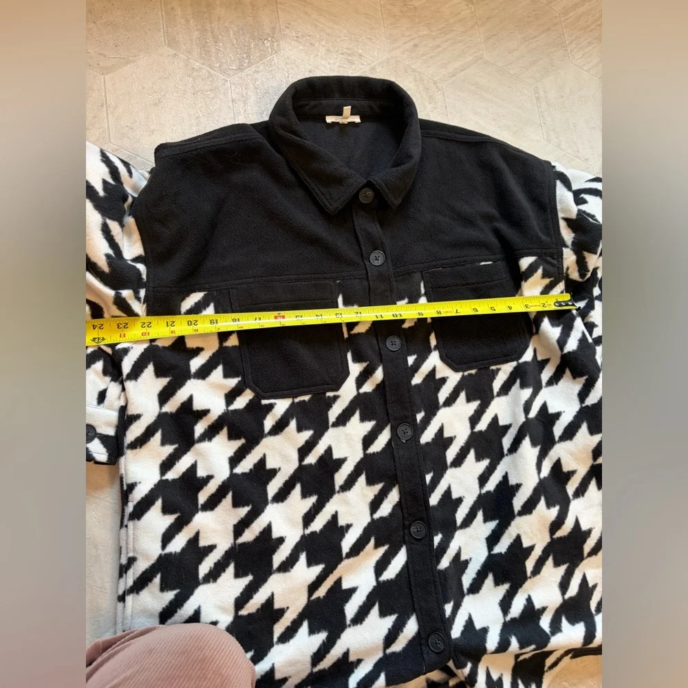 Maurices Black and White‎ Houndstooth Utility Jacket